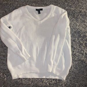 forever 21 white sweater